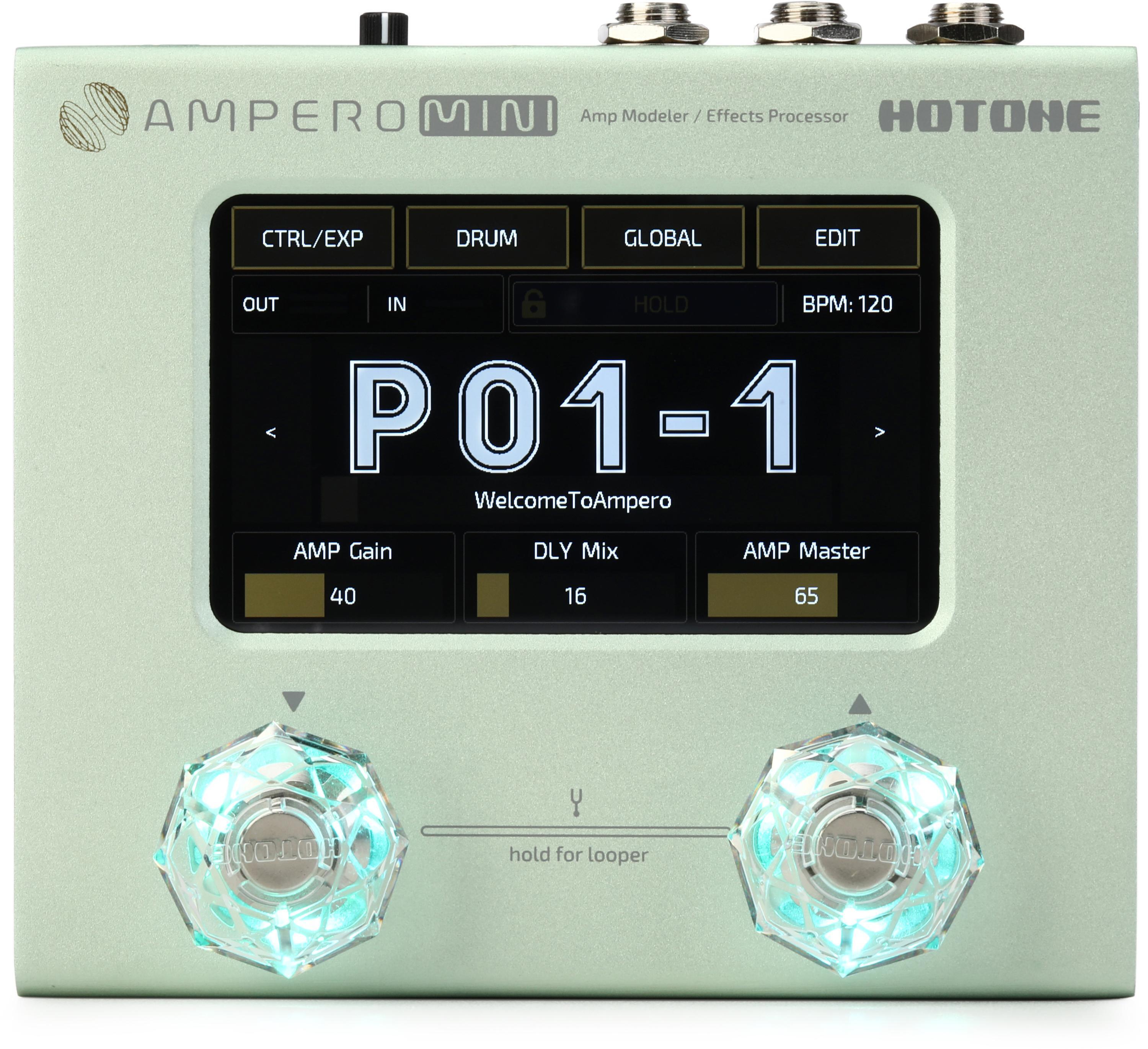 Hotone Ampero Mini Amp Modeler and Effects Processor - Matcha