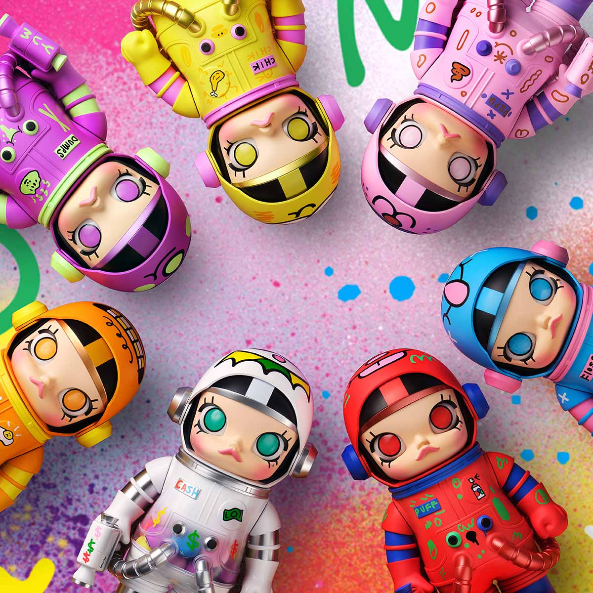 MEGA SPACE MOLLY 400% JON BURGERMAN SPACE CADETS Series - POP MART